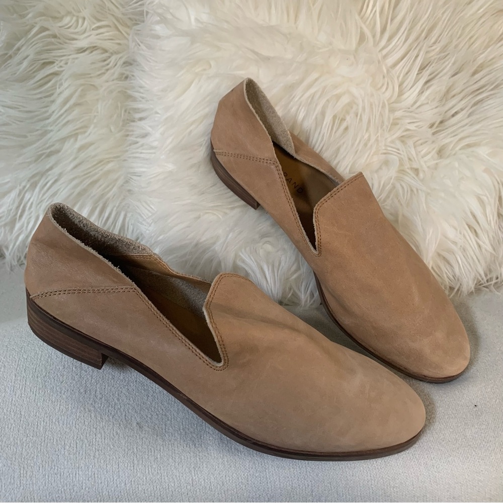 Lucky Brand Cahill Tan Leather Slip On Loafers
